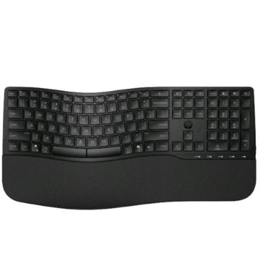 Hp 685 comfort dual-mode tastiera ergonomica wireless + bluetooth layout italiano nero