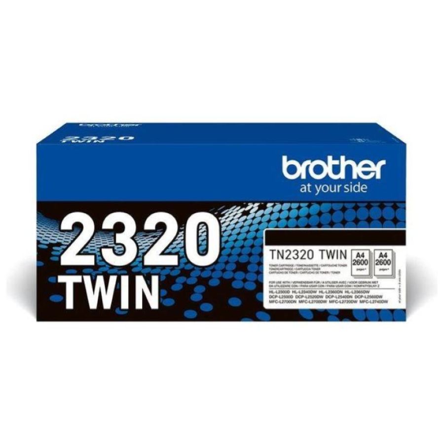 Brother tn-2320twin toner originale nero
