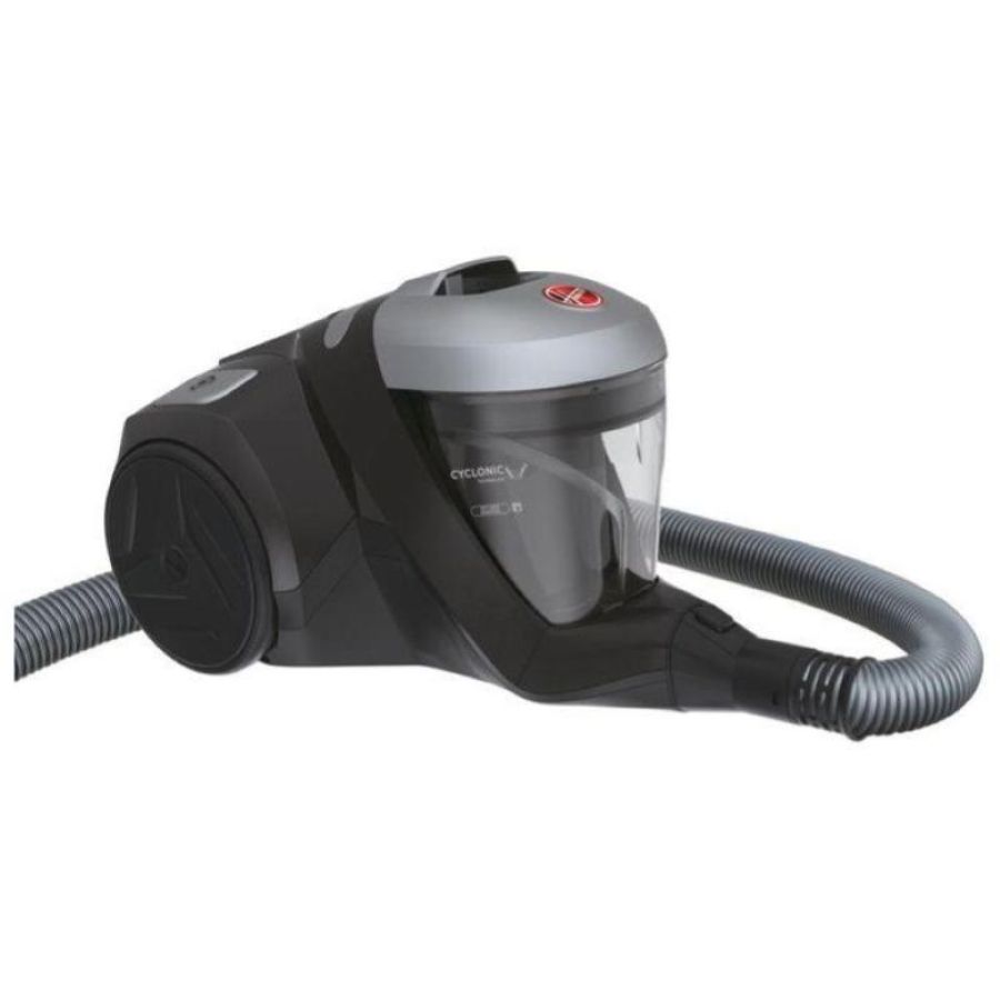 Hoover h-power hp320pet 011 aspirapolvere a traino senza sacco con contenitore 2l 850w tecnologia ciclonica nero grigio