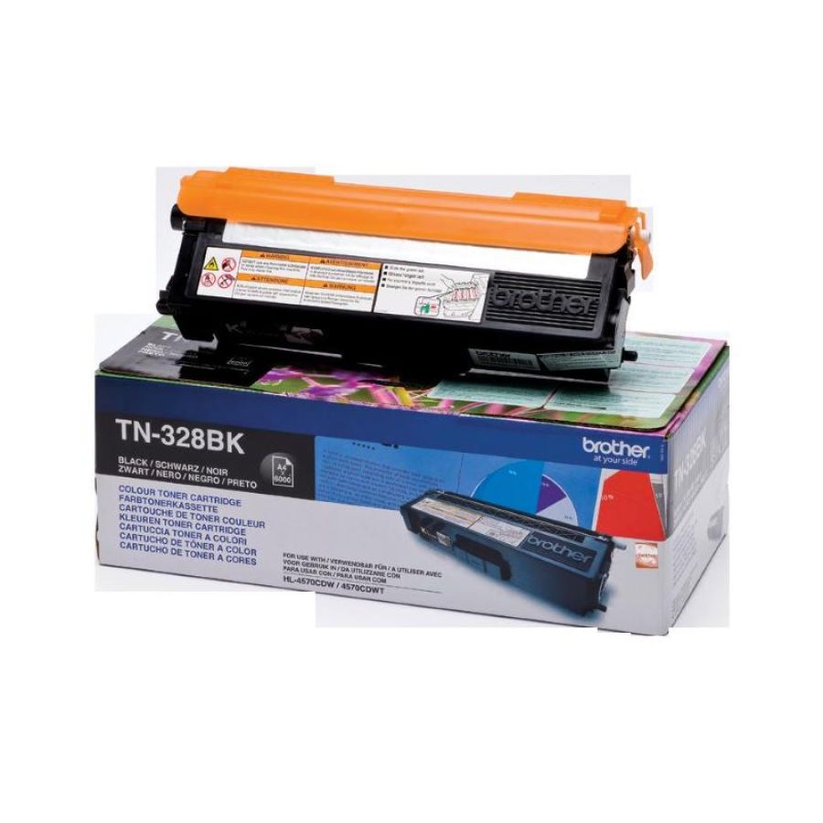 Brother tn-328bk toner nero per dcp-9270cdn, hl-4570cdw, hl-4570cdwt, mfc-9970cdw