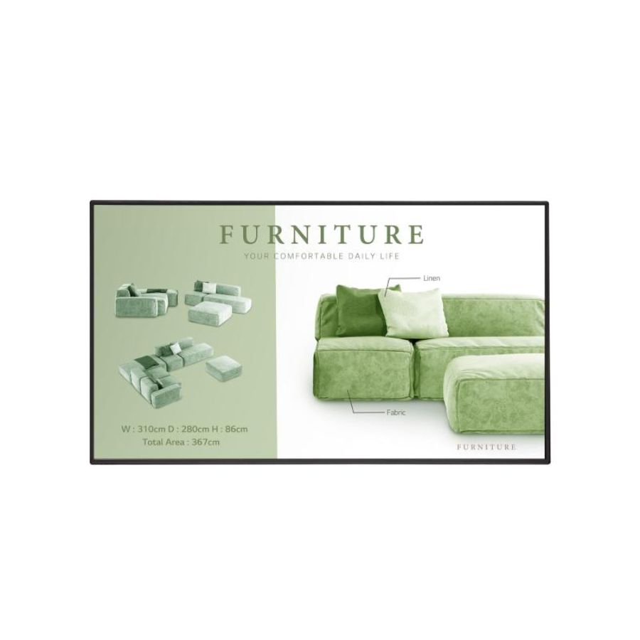 Lg 49um5n-h pannello piatto per segnaletica digitale 49`` lcd wi-fi 500 cd-mÂ² 4k ultra hd nero web os 24-7