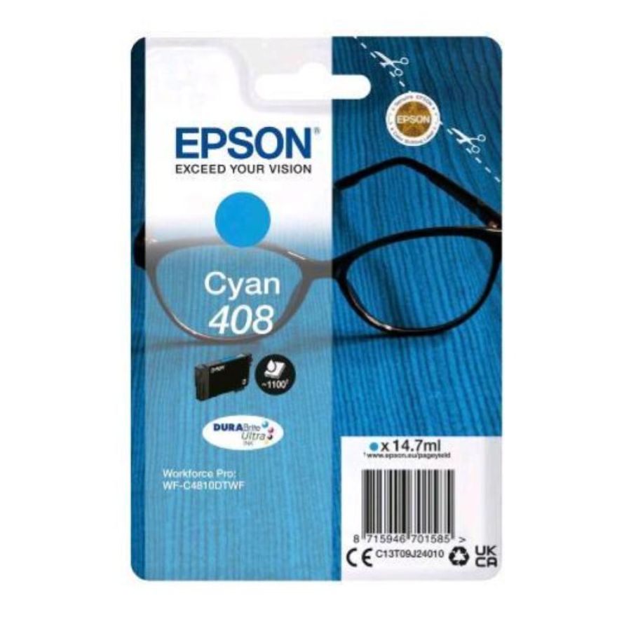 Epson 408 cartuccia singlepack durabrite ultra ink cyan