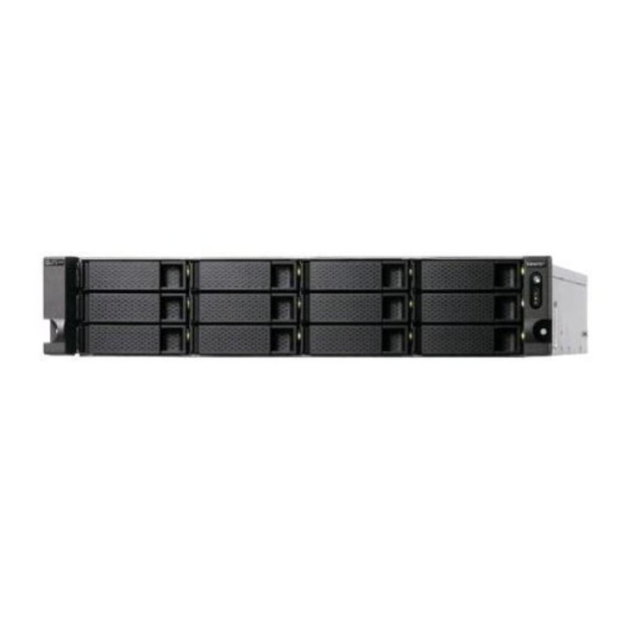Qnap ts-h1886xu-rp-r2 nas chassis rack 2u xeon d-1622 2.6ghz ram 32gb-bay 12+6 hdd/ssd 3.5/2.5 nero-grigio