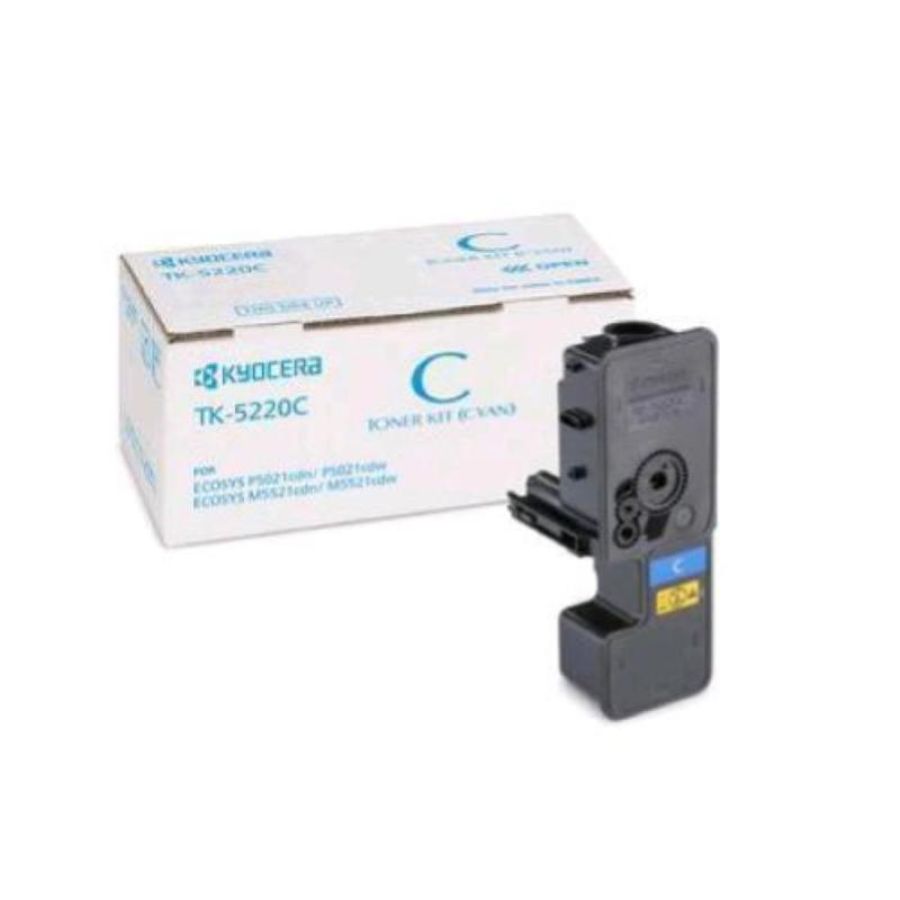 Kyocera tk-5220c toner ciano per ecosys p5021cdn/cdw e ecosys m5521cdn/cdw 1.200 pagine