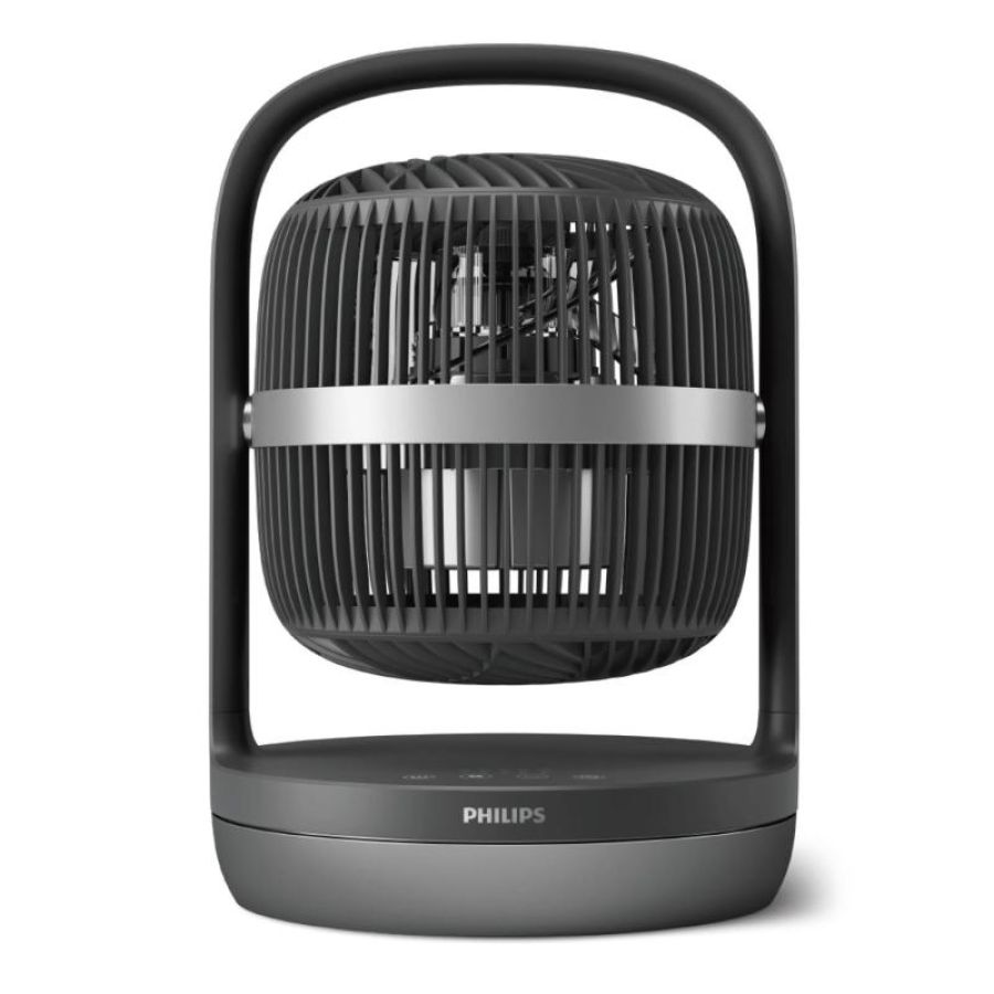 Philips serie 3000 ventilatore da tavolo 3 velocita` 2 modalita` inclinabile con rotazione e timer ultra silenzioso nero
