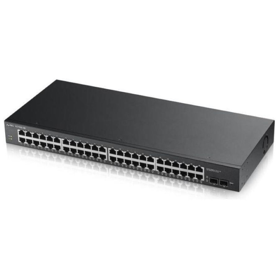Zyxel switch 48p giga + 2p sfp gigabit, ipv6,vlan, rack 19`