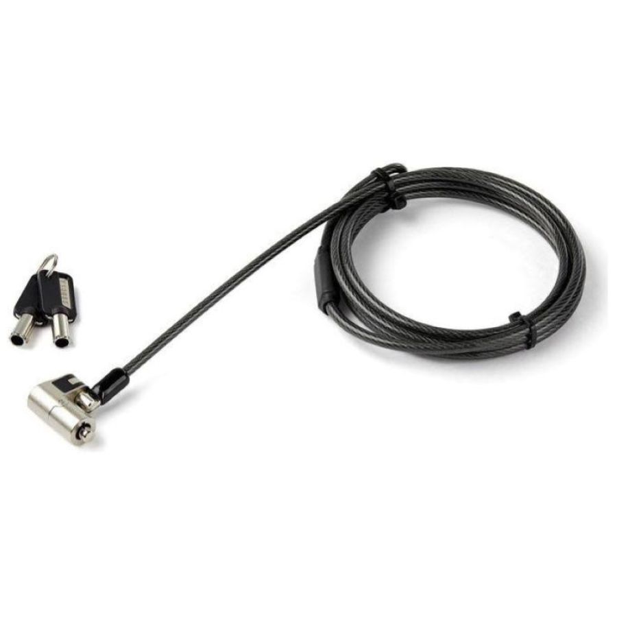 Startech cavo di sicurezza per laptop con chiave - per k-slot, nano and wedge slot pulsante a pressione push-to-lock 2 mt