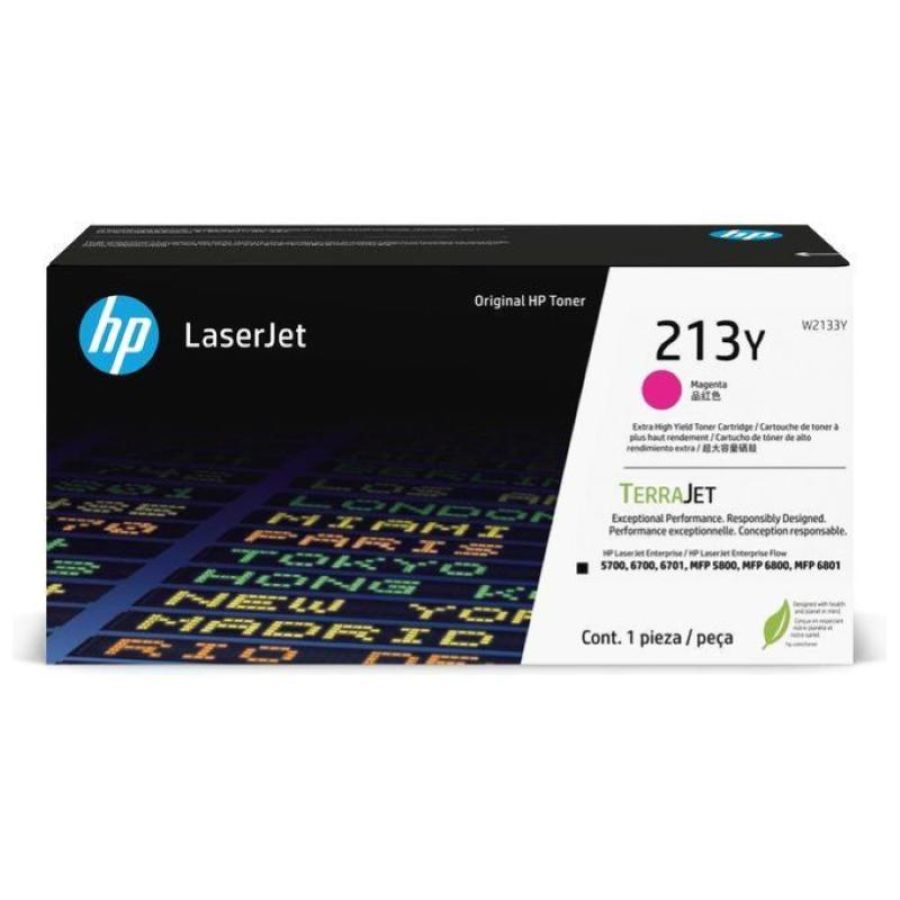 Hp 213y toner magenta altissima capacita` per color laserjet enterprise 5700dn, 6700dn; designjet d5800 12.000 pagine