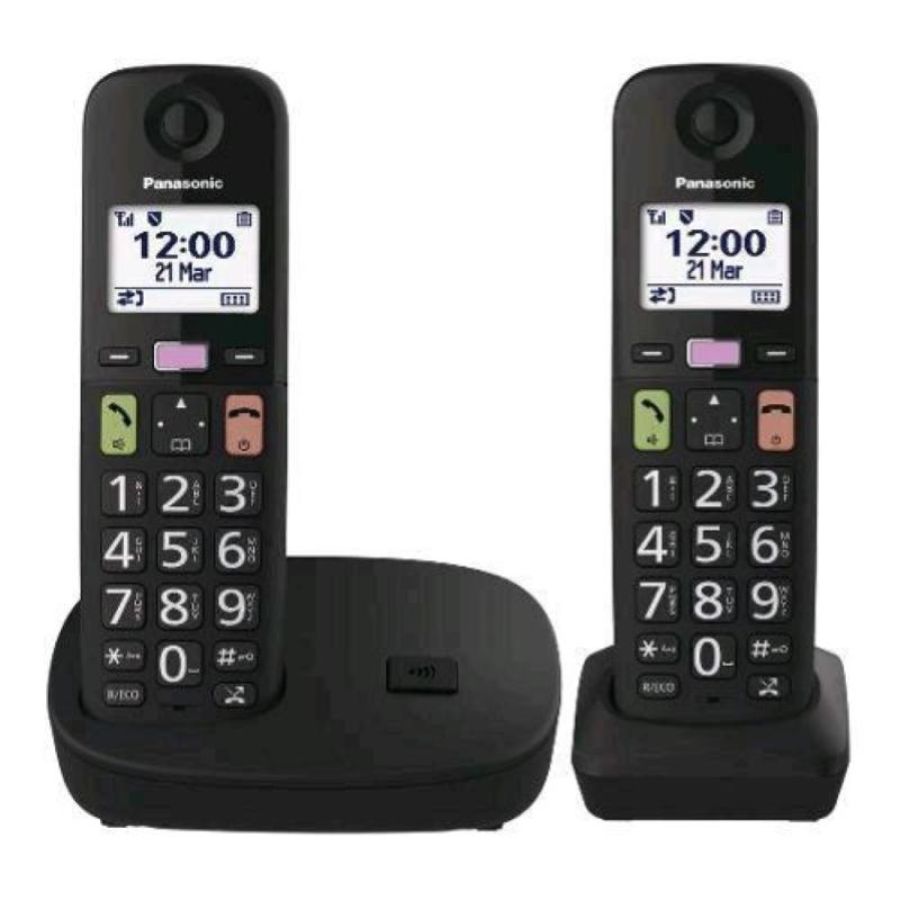 Panasonic telefono cordless nero