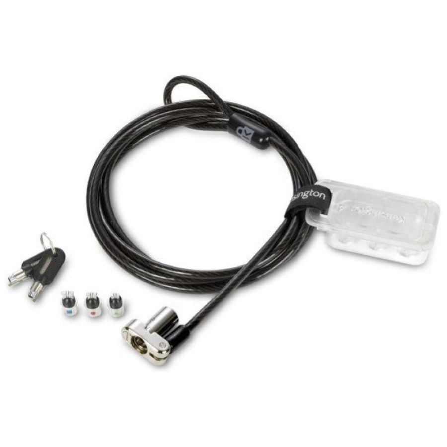 Kensington universal 3-in-1 keyed laptop cavo di sicurezza con lucchetto universale 1.8 mt