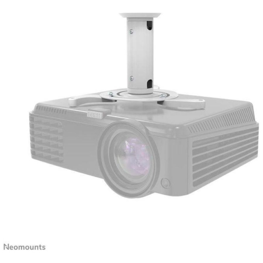 Newstar c80 supporto da soffitto universale per videoproiettore peso max 15kg sistema sgancio rapido bianco garanzia italia (beamer-c80white)