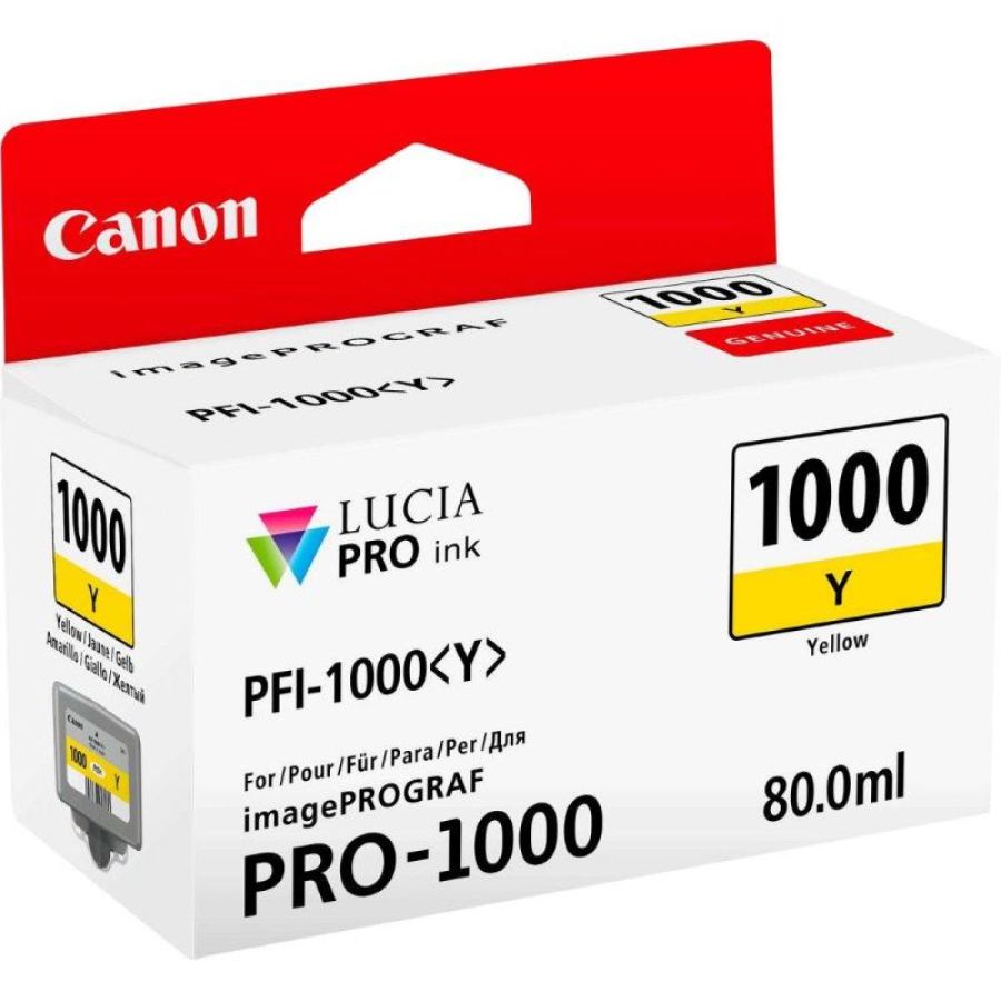 Canon pfi-1000 y cartuccia ink giallo