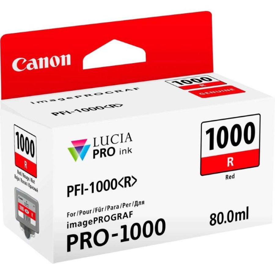 Canon pfi-1000 r cartuccia ink rosso