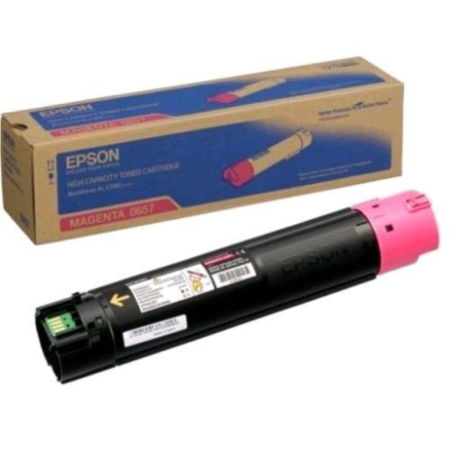 Epson 657 toner magenta per workforce al-c500dhn workforce al-c500dn workforce al-c500dtn workforce al-c500dxn