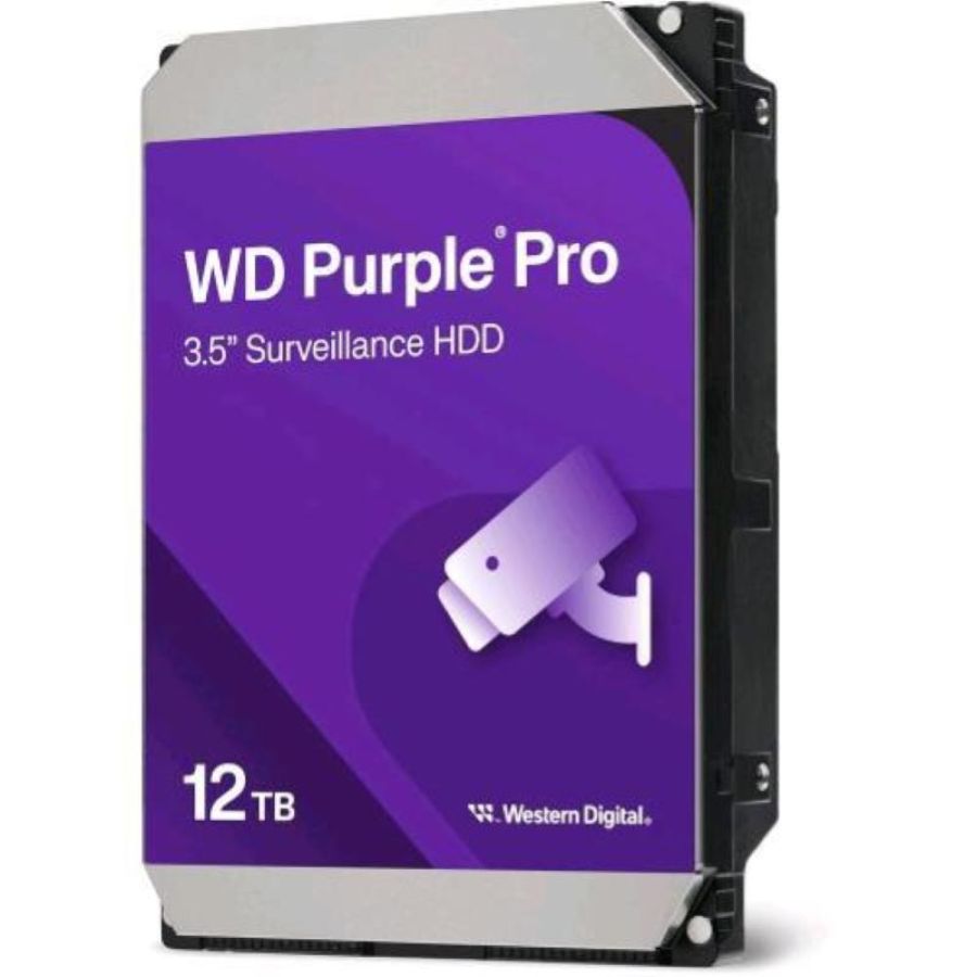 Western digital purple pro hdd 12tb sata iii 3.5 buffer 512mb 7.200 rpm per videosorveglianza con tecnologia allframe