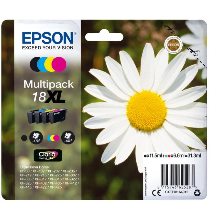 Epson multipack n.4 cartucce xl margherita