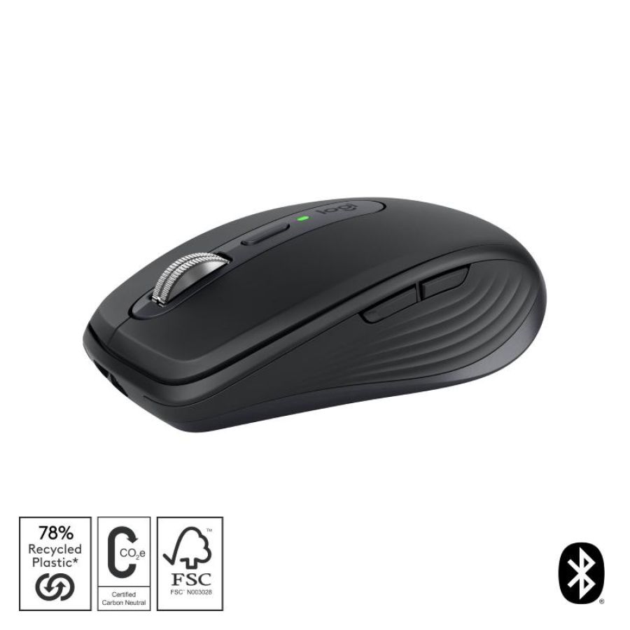 Logitech mx anywhere 3s mouse mano destra rf senza fili bluetooth laser 8000 dpi