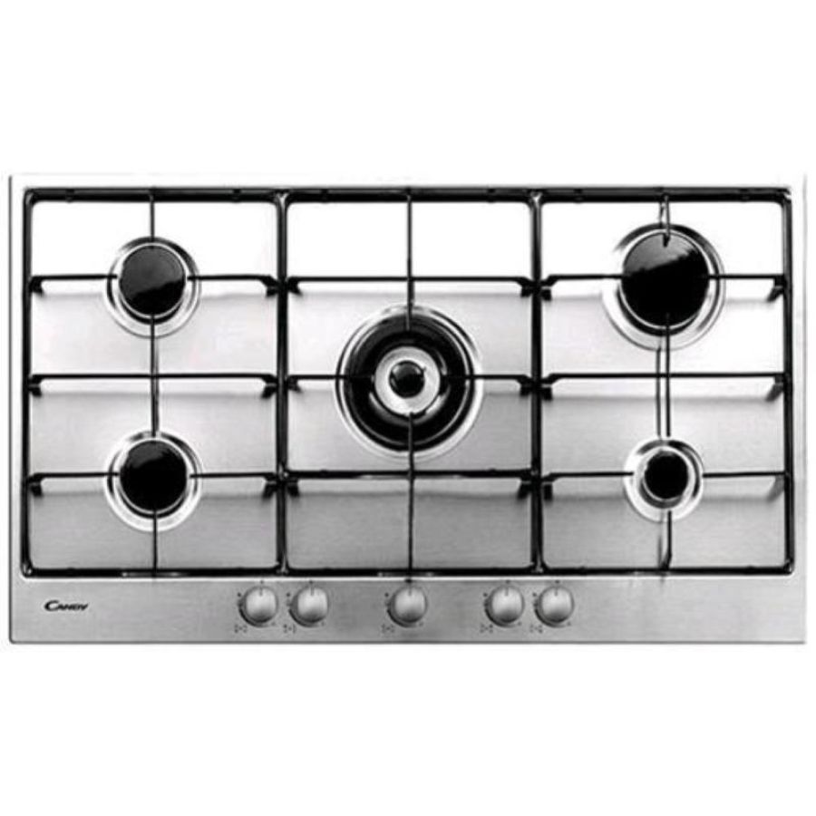 Candy pg 953/1 sx piano cottura a gas 5 fuochi acciaio inox
