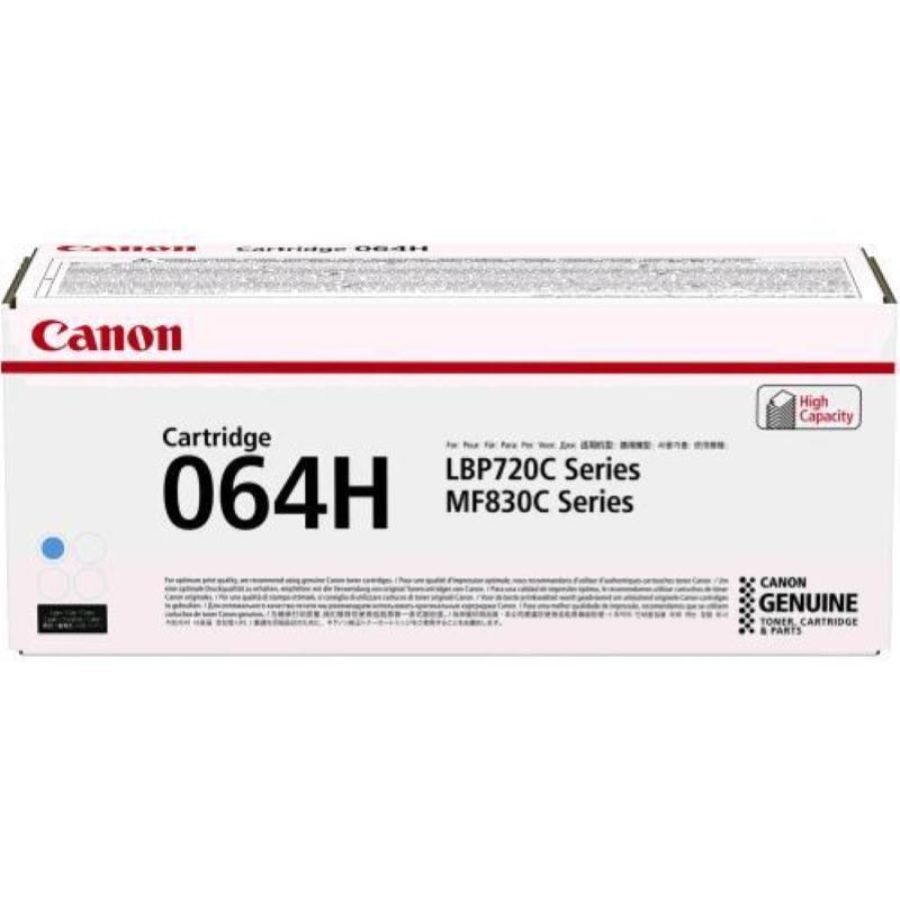 Canon 064h toner ciano alta capacita` per i-sensys lbp722cdw, mf832cdw 10.000 pag