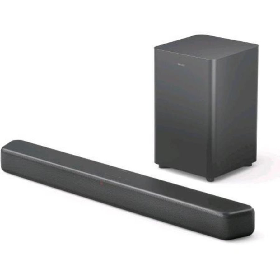 Philips tab5309 soundbar 2.1 con subwoofer wireless - 2.1 canali 240w, dts virtual x, bluetooth 5.4, hdmi arc, connessione ottica ed usb grigio scuro