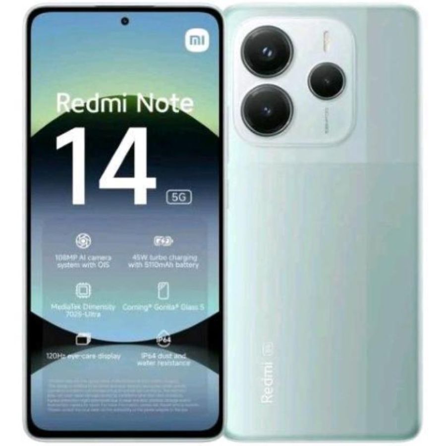 Xiaomi redmi note 14 5g dual sim 6.67 octa core 256gb ram 8gb 5g italia coral green