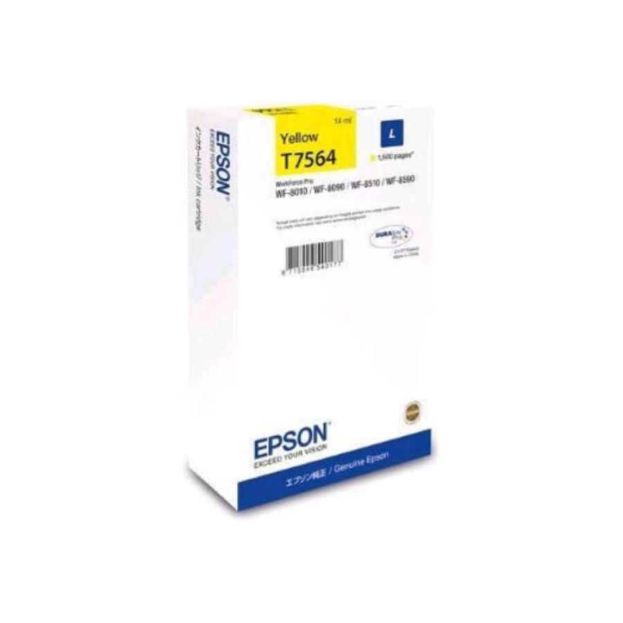 Epson t7564 durabrite cartuccia inchiostro giallo wf8000 1.500 pagine