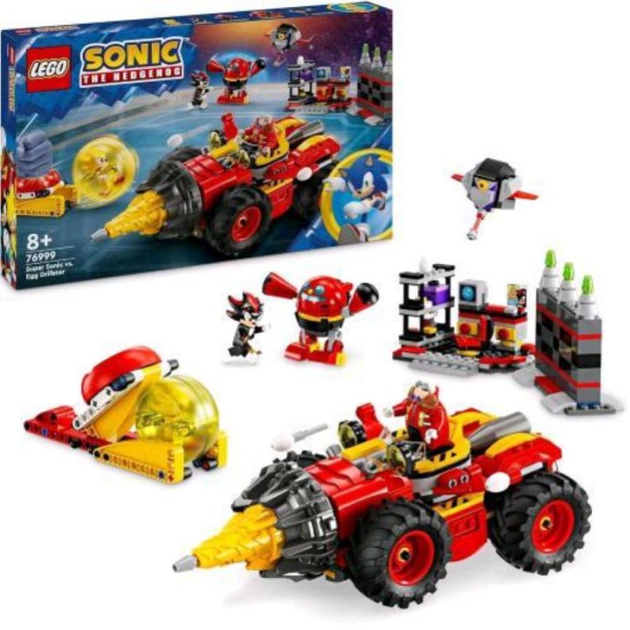 Lego sonic the hedgehog super sonic vs egg drillster con 7 personaggi