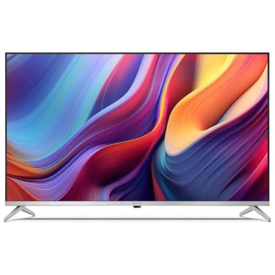 Sharp 43gp6265 smart tv 43 pollici risoluzione 4k ultra hd display qled sistema google tv colore nero