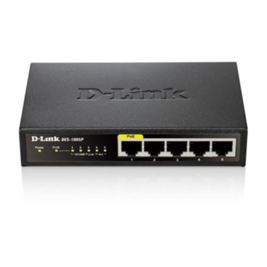 D-link des-1005p switch 5 lan rj-45 10/100mbps