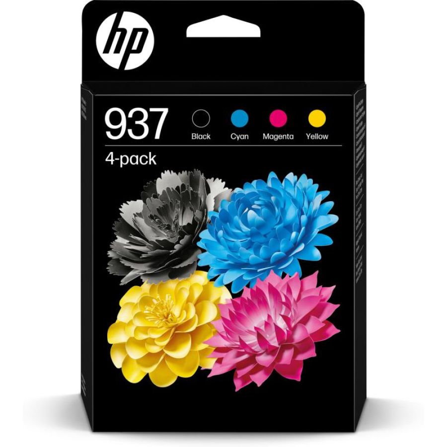 6c400ne hp 937 cmyk ink car 4 pack