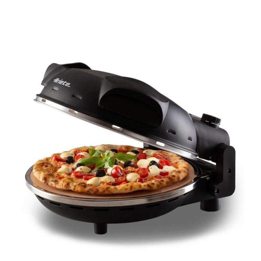 Ariete forno pizza 1200w piastra in pietra refrattaria 5 livelli cottura nero