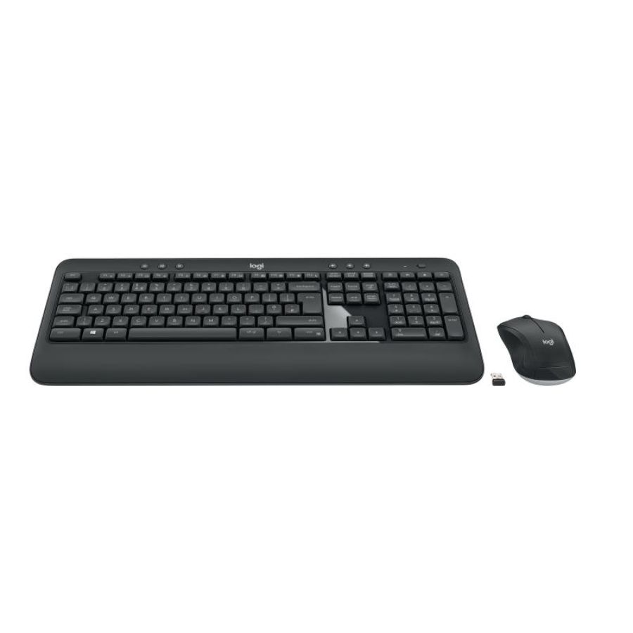 Logitech advanced mk540 tastiera mouse incluso usb azerty francese nero, bianco