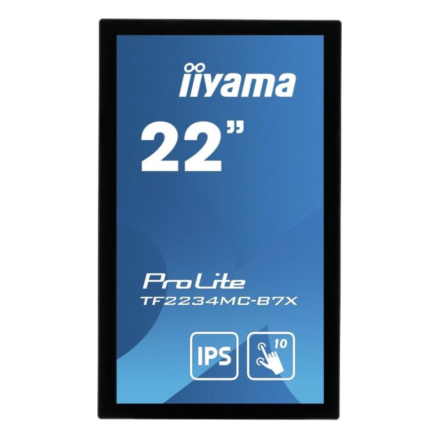 Iiyama prolite tf2234mc-b7x 21.5 led full hd ips touch screen 8ms 1000;1 350cd/mq hdmi vga displayport 1920 x 1080