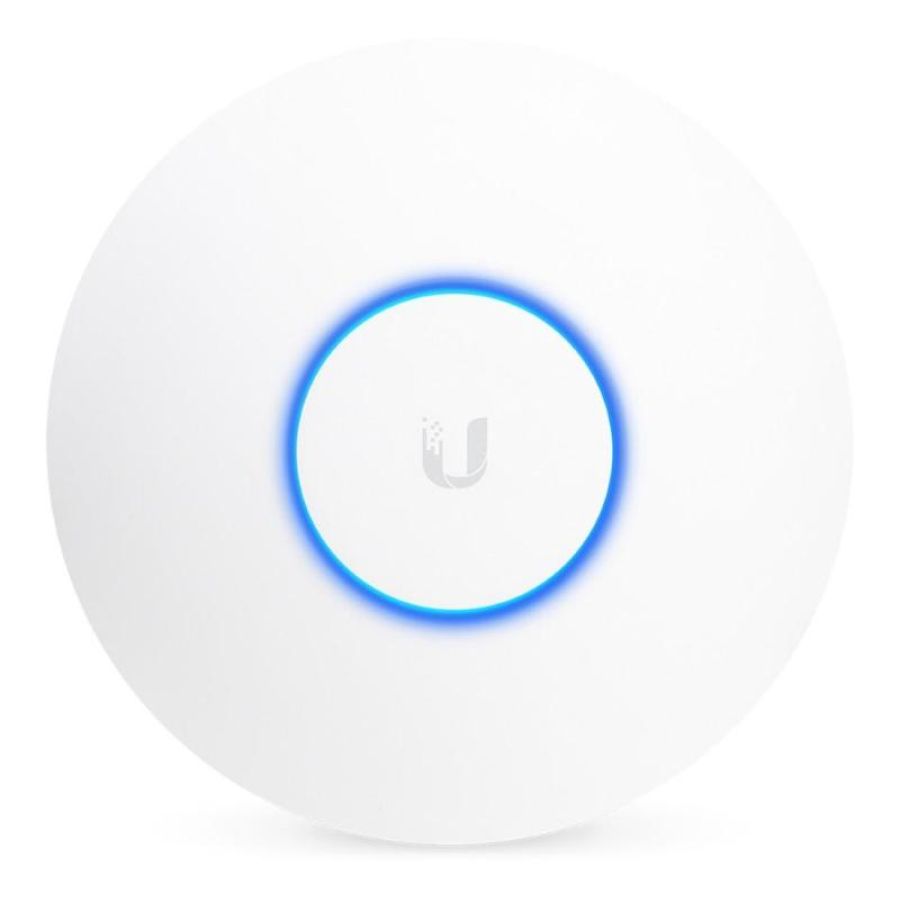 Ubiquiti unifi uap-ac-hd access point ac high density indoor-outdoor wi-fi dual band 2.4/5ghz 1733 mbit/s poe installabile a parete o siffitto bianco