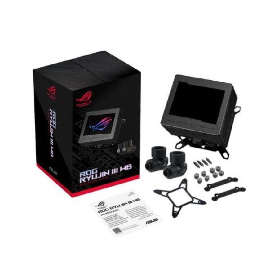 Asus rog ryujin iii wb dissipatore a liquido in lega di rame schermo lcd 3.5 ventola vr integrata raccordi rog