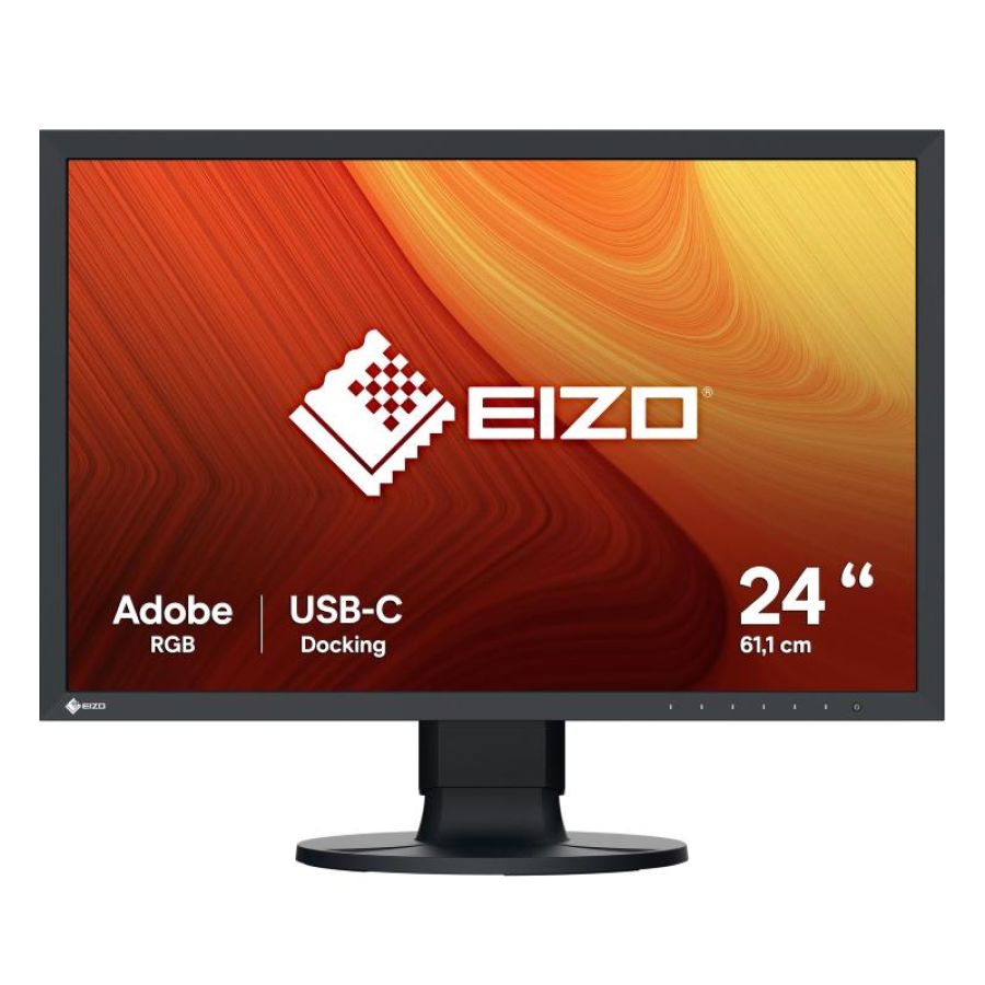 Eizo monitor 24 led ips 16:10 1920x1200 410 cdm, dvi/dp/hdmi, srgb, calib hw, sw calib incl, pivot,