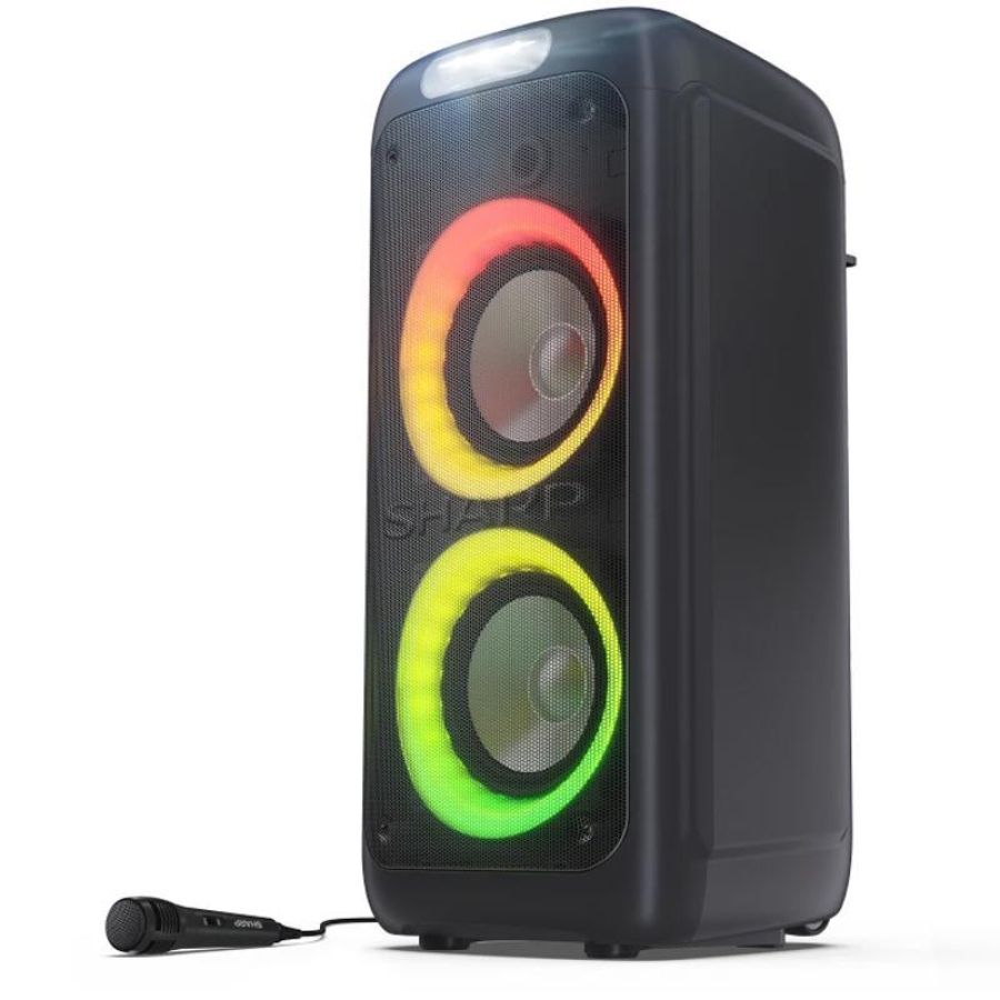 Sharp xparty street beat (ps-949) - speaker bluetooth portatile tws - 260w - usb - aux - gioco luce led rgb