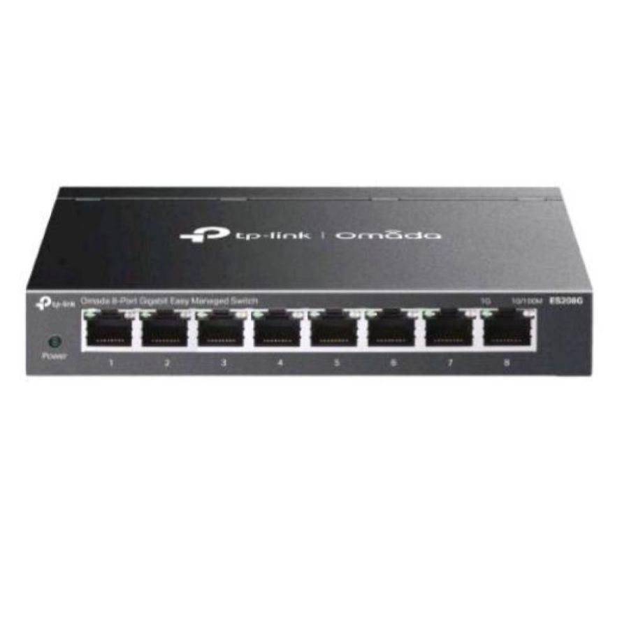 Tp-link es206gp switch gigabit 6 porte (4 poe+) 65w nero easy managed
