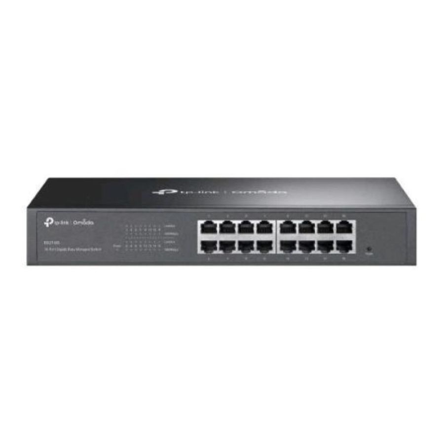 Tp-link es216g switch di rete gestito 16 porte gigabit ethernet montaggio rack