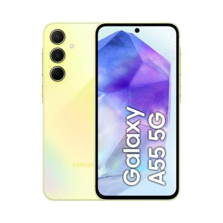 Samsung a556 galaxy a55 5g dual sim 6.6 octa core 256gb ram 8gb 5g italia lemon