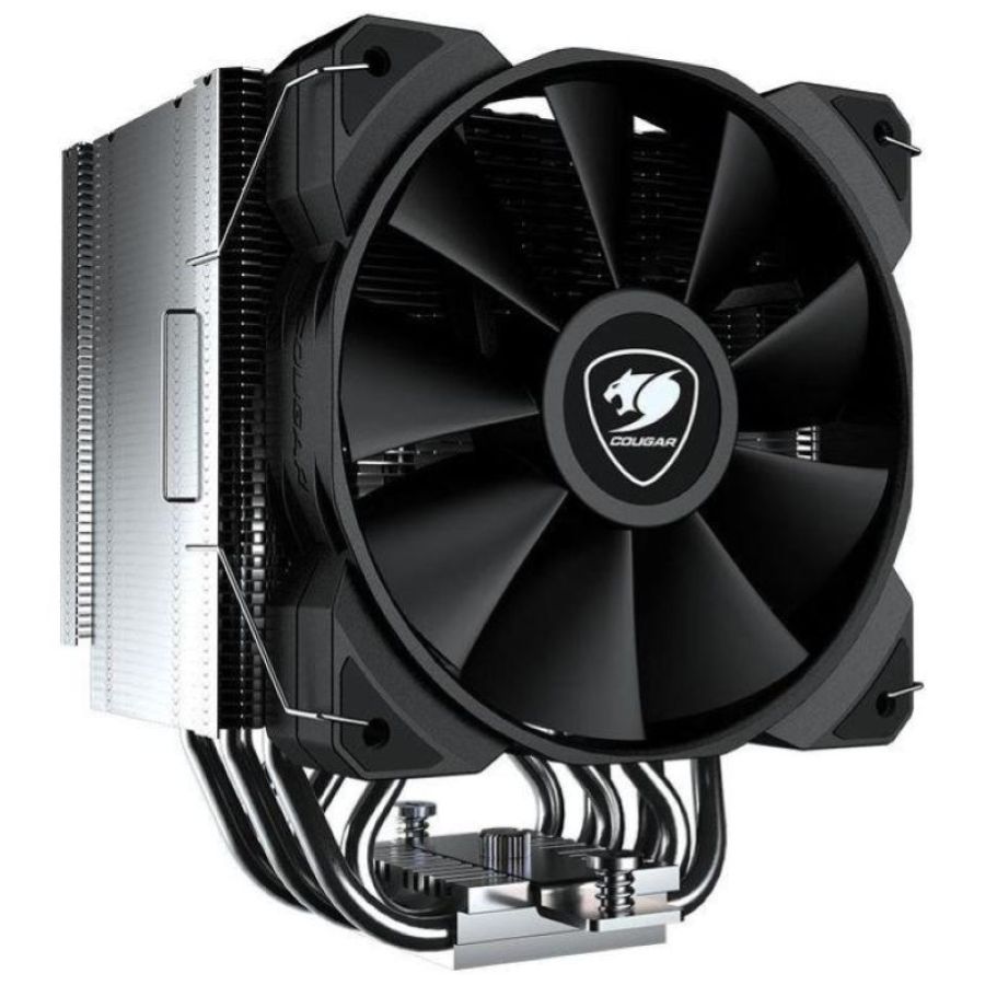 Cougar dissipatore cpu cougar forza85 essential 120x120x25mm skt 115x-1200-1700-2011-am5-am4-fm2-fm1-am3-am2-am2 6x heat pipe