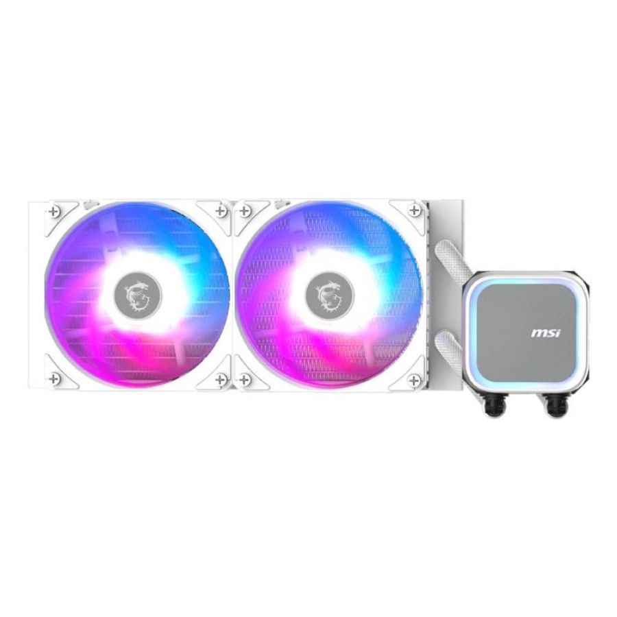 Msi microstar dissipatore mag coreliquid a13 240w skt lga 1700/1851/am5/am4 white