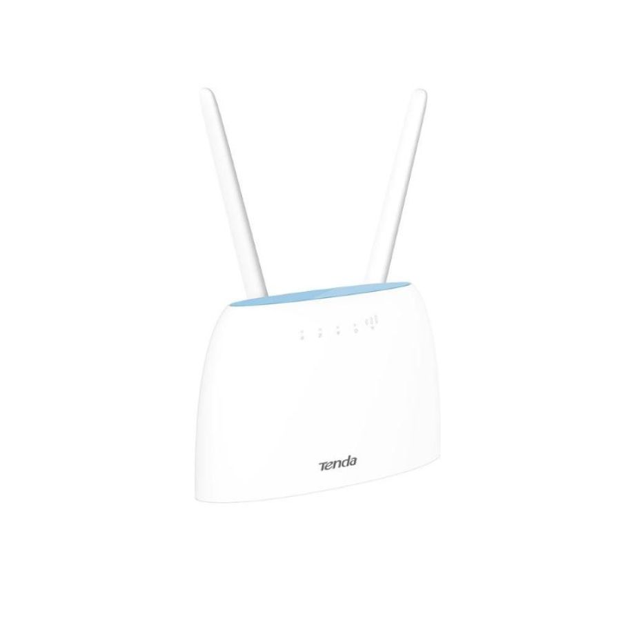 Tenda 4g09 router ac1200 wifi 4g+ lte dual-band con slot per scheda sim cat6 300 mbps connettivitÀ fino a 64 dispositivi antenne rimovibili 5dbi 4g bianco