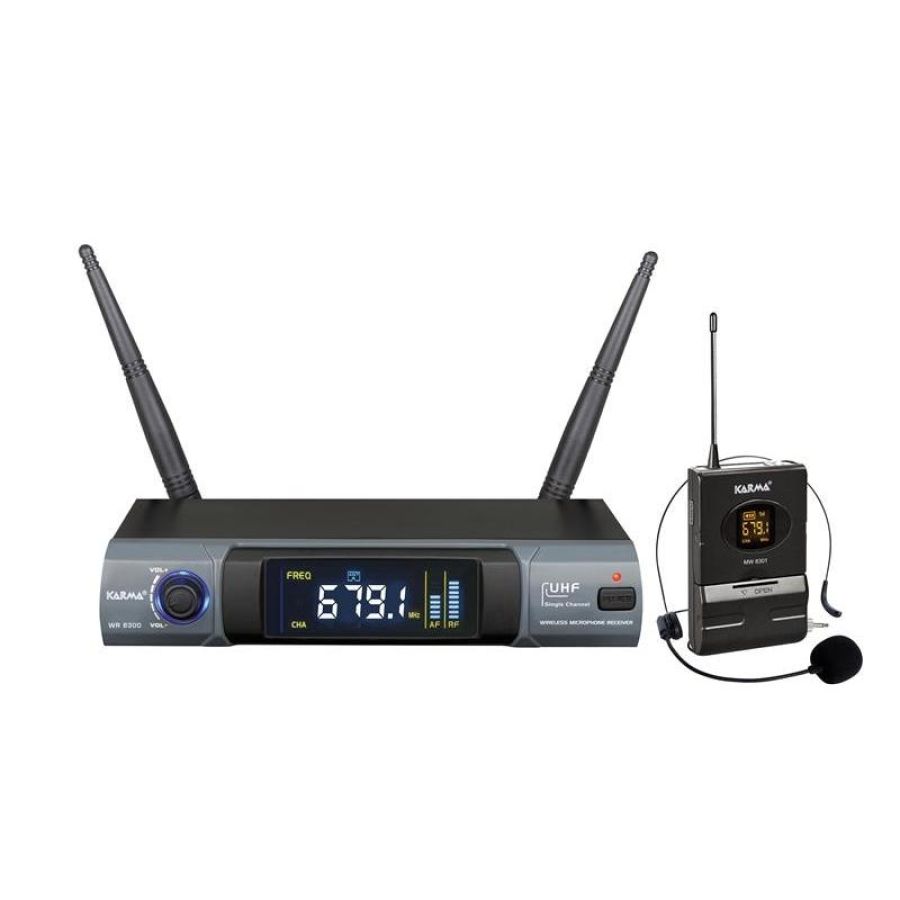 Radiomicrofono uhf con archetto (set 8300lav)