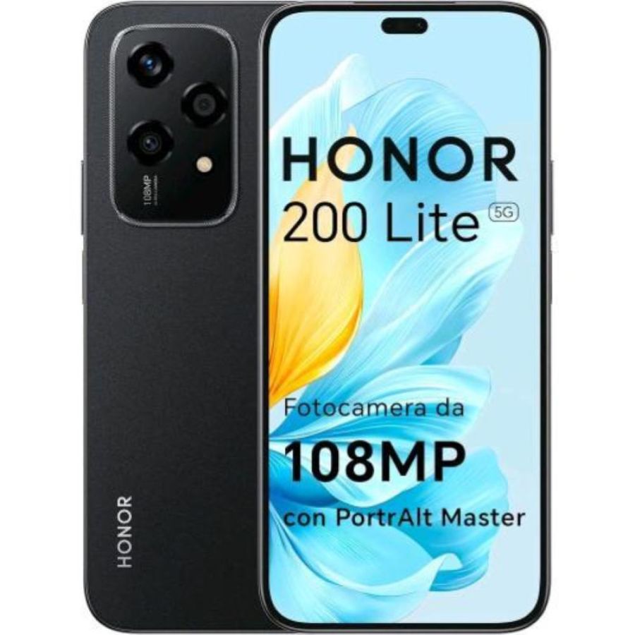Honor 200 lite 5g dual sim 6.7 octa core 256gb ram 8gb 5g tim midnight black