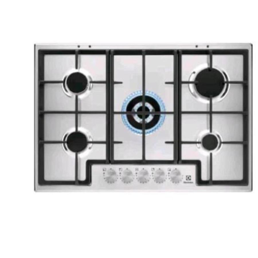 Electrolux egs75362x piano cottura a gas 75 cm 5 fuochi piano in acciaio inox