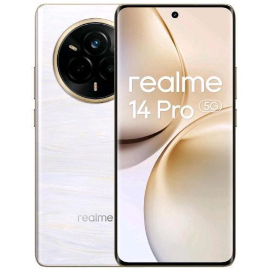Realme 14 pro 5g dual sim ai 6.77 octa core 512gb ram 12gb 5g italia pearl white