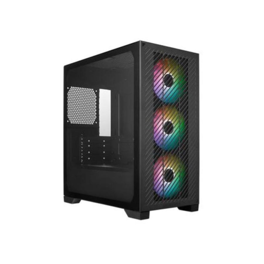 Cooler master elite 301 case pc mini-tower nero micro-atx-itx 3 ventole argb gaming