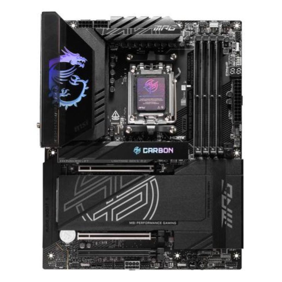 Msi mpg x870e carbon wi-fi 7 scheda madre amd x870e socket am5 atx - 4 x ddr5