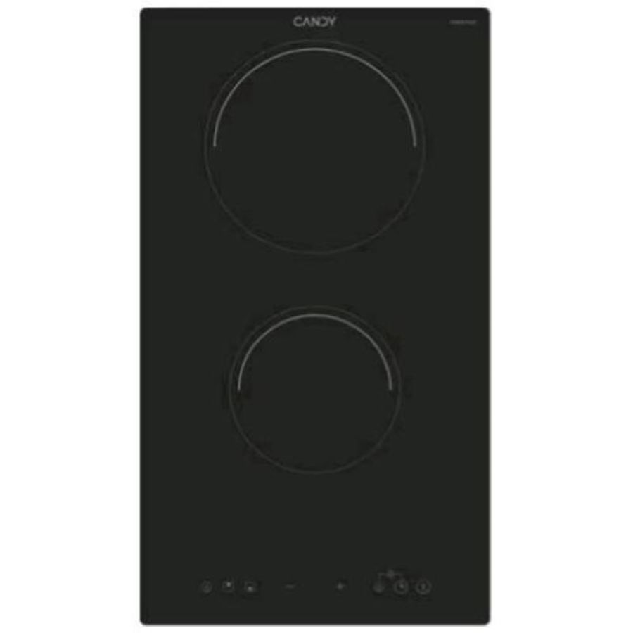 Candy cid 30/1 piano cottura a induzione 2 zone 28.8 cm piano in vetro nero